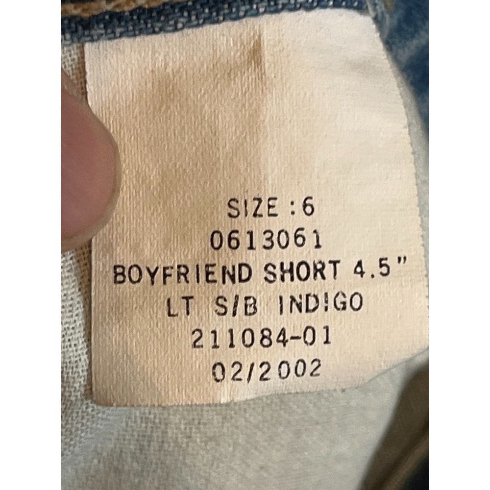 Retro Boyfriend Denim Jean Shorts 6 Light Wash Tommy Hilfiger Western Festival - Picture 10 of 10